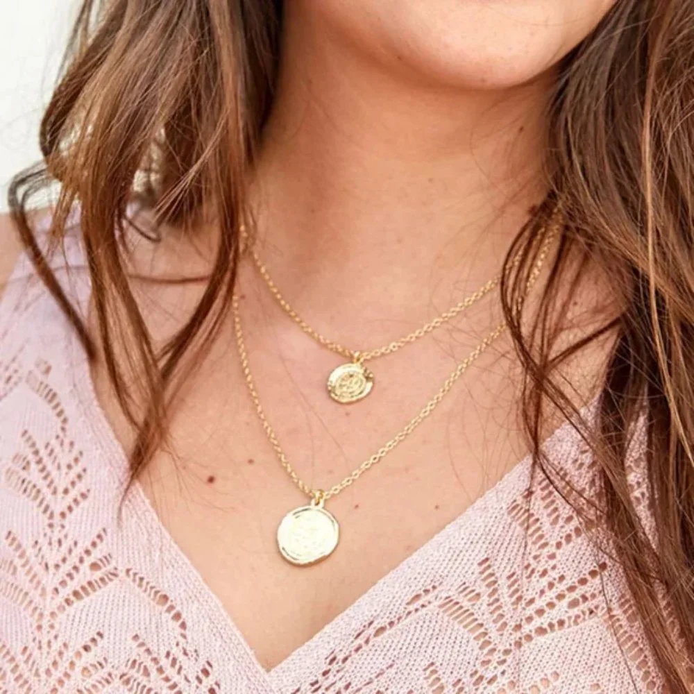 Double Coin Necklace